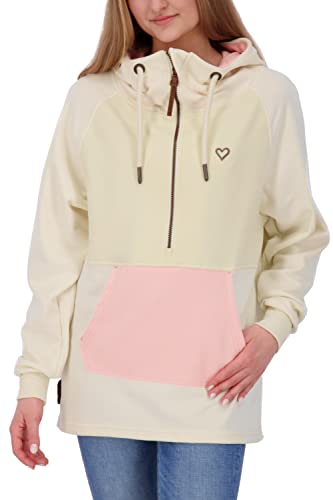 ALIFE and Kickin LuAK A Sweat – Damen Hoodie – Pullover mit Kapuze Ideal für Freizeit & Alltag - Sweatshirt - Kapuzenpullover Coconut XXL von alife & kickin