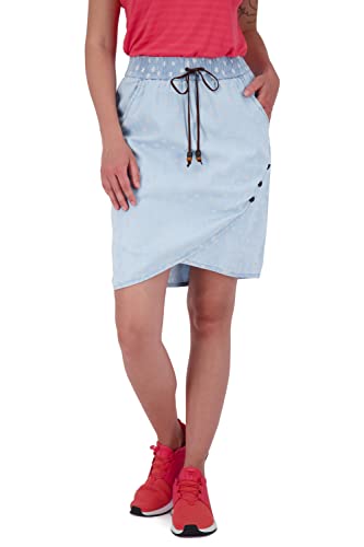 ALIFE and Kickin LuciAK B Skirt Damen Sommerrock, Rock Light Denim S von alife & kickin