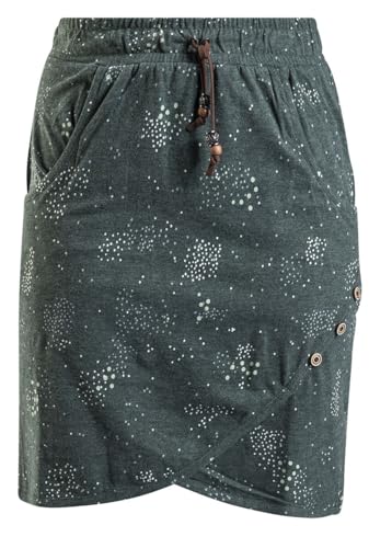 ALIFE and Kickin LucyAK B Short Skirt Damen Sommerrock, Rock Dark Forest Melange M von alife & kickin