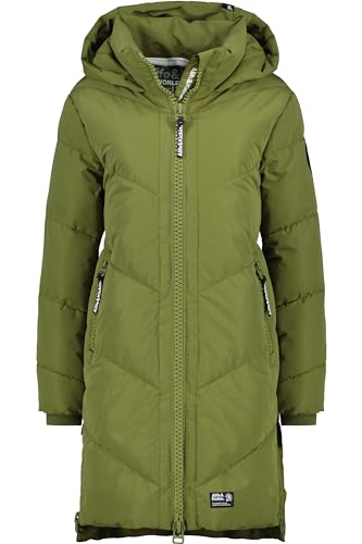 ALIFE and Kickin LunaAK A Coat – Damen Winterjacke Parka – Mantel mit Kapuze – Perfekt für Kalte Tage, Herbst & Winter – Robuste Jacke sea kelp M von alife & kickin