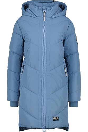 ALIFE and Kickin LunaAK A Coat – Damen Wintermantel – Lange Winterjacke für Kalte Tage – Mantel für Herbst & Winter – Perfekt für Freizeit & Alltag Elemental Blue S von alife & kickin