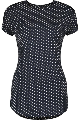 ALIFE and Kickin MalisaAK Shirt – Damen T-Shirt – Bequemes Kurzarm Shirt für Alltag & Freizeit – Perfekt für Sommer & Übergangszeiten Marine dots M von alife & kickin