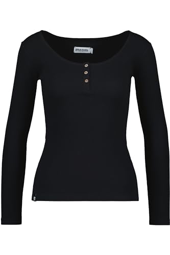 ALIFE and Kickin MaritAK A Longsleeve – Damen Longsleeve – Bequemes Langarmshirt für Frühling & Herbst – Weich & Atmungsaktiv – Perfekt für Übergangszeiten Black M von alife & kickin
