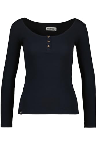 ALIFE and Kickin MaritAK A Longsleeve – Damen Longsleeve – Bequemes Langarmshirt für Frühling & Herbst – Weich & Atmungsaktiv – Perfekt für Übergangszeiten Marine M von alife & kickin