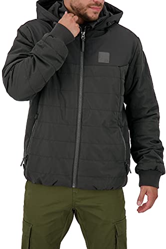 ALIFE and Kickin Mr BlackAK Jacket – Warme Herren Winterjacke – Winddicht & Atmungsaktiv – Perfekte Jacke für Herbst & Winter Moonless S von alife & kickin