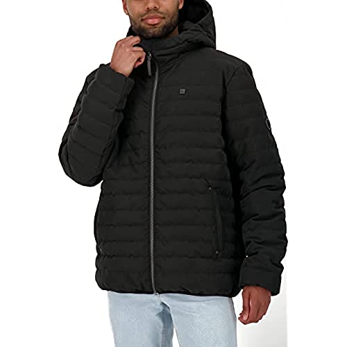 ALIFE and Kickin Mr WhiteAK Jacket – Warme Herren Winterjacke – Winddicht & Atmungsaktiv – Perfekte Jacke für Herbst & Winter Moonless XL von alife & kickin