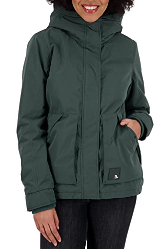 ALIFE and Kickin NaomiAK Jacket Damen Winterjacke, gefütterte Jacke Dark Forest XL von alife & kickin