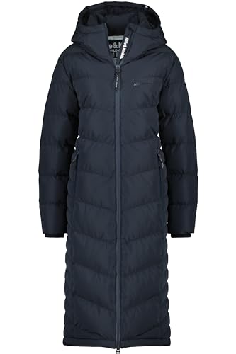 ALIFE and Kickin NinaAK A Puffer Coat – Damen Winterjacke Parka – Mantel mit Kapuze – Perfekt für Kalte Tage, Herbst & Winter – Robuste Jacke Marine M von alife & kickin