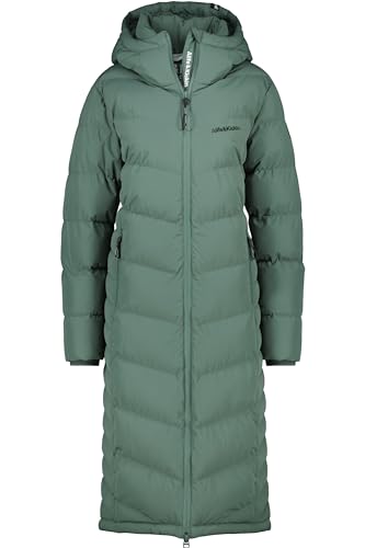 ALIFE and Kickin NinaAK A Puffer Coat – Damen Winterjacke Parka – Mantel mit Kapuze – Perfekt für Kalte Tage, Herbst & Winter – Robuste Jacke sage Leaf XL von alife & kickin