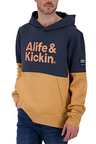 ALIFE and Kickin OwenAK Sweat Herren Kapuzensweatshirt, Sweatshirt Marine XXL von alife & kickin