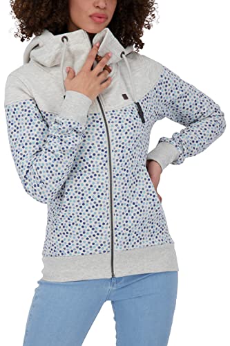 alife & kickin and Kickin Damen PalinaAK Sweatjacket Sweatjacke Kapuzensweatjacke, Cloudy, XS von alife & kickin