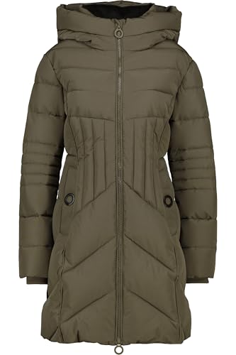 ALIFE and Kickin PriscillaAK A Puffer Parka – Damen Winterjacke Parka – Steppjacke Warm & Stylisch mit Kapuze – Perfekt für Kalte Tage, Herbst & Winter – Robuste Jacke Olive drab XXL von alife & kickin