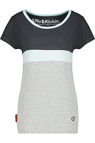 ALIFE and Kickin RamiraAK B Shirt – Damen T-Shirt – Bequemes Kurzarm Shirt für Alltag & Freizeit – Perfekt für Sommer & Übergangszeiten Moonless L von alife & kickin