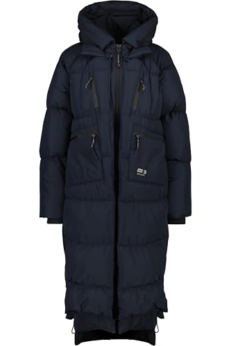 ALIFE and Kickin RihannaAK A Puffer Coat – Damen Wintermantel Steppmantel – Lange Winterjacke für Kalte Tage – Mantel für Herbst & Winter – Perfekt für Freizeit & Alltag Marine XXL von alife & kickin