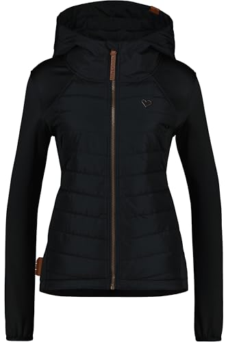 ALIFE and Kickin SoleneAK A Hybrid – Damen Übergangsjacke – Leichte & Atmungsaktive Hybridjacke – Kurze Jacke für Outdoor & Freizeit Moonless XXL von alife & kickin
