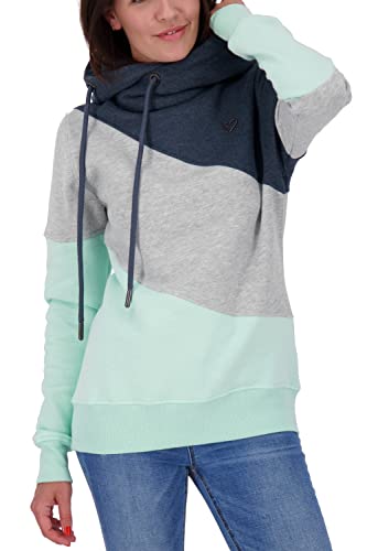 ALIFE and Kickin StacyAK A Sweat Damen Kapuzensweatshirt, Sweatshirt Mint Melange M von alife & kickin