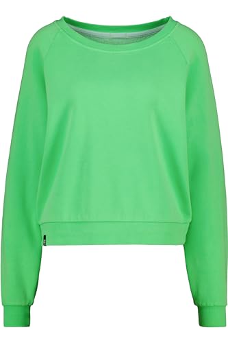 ALIFE and Kickin TeonaAK A Oversize Sweatshirt – Damen Pullover – Langarmshirt für Frühling & Sommer – Sweatshirt ohne Kapuze - Ideal für Frühling & Sommer Green Apple XS von alife & kickin