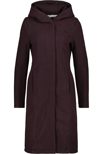 ALIFE and Kickin VenedaAK J Felt Jacket – Damen Winterjacke Kurz – Warm & Stylisch für Kalte Tage – Perfekt für Herbst & Winter – Bequeme Jacke für den Alltag aubergine Melange M von alife & kickin