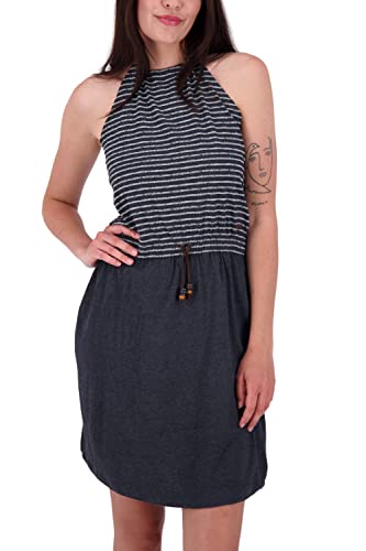 ALIFE and Kickin VerenaAK Z Sleeveless Dress Damen Sommerkleid, Kleid Moonless L von alife & kickin