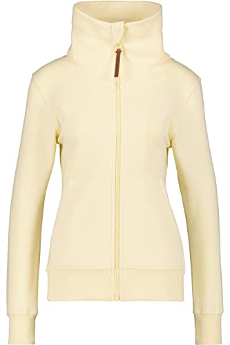 ALIFE and Kickin VivianaAK A Sweatjacket – Damen Sweatjacke – Kapuzenjacke mit Reißverschluss – Kurze Zipper Jacke für Herbst & Winter Vanilla Melange L von alife & kickin