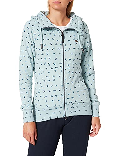 ALIFE and Kickin YasminAK B Sweatjacket – Damen Sweatjacke – Leichte Jacke mit Reißverschluss – Kurze Kapuzenjacke Perfekt für Übergangszeiten Ice XS von alife & kickin