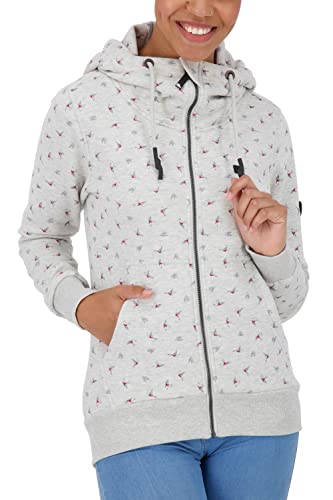 ALIFE and Kickin YasminAK B Sweatjacket – Damen Sweatjacke – Leichte Jacke mit Reißverschluss – Zipper Kapuzenjacke - Perfekt für Übergangszeiten Cloudy M von alife & kickin