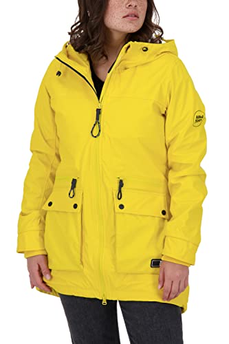 ALIFE and Kickin AudreyAK A Rainstyle Coat Damen Langjacke, Übergangsjacke Citron M von alife & kickin