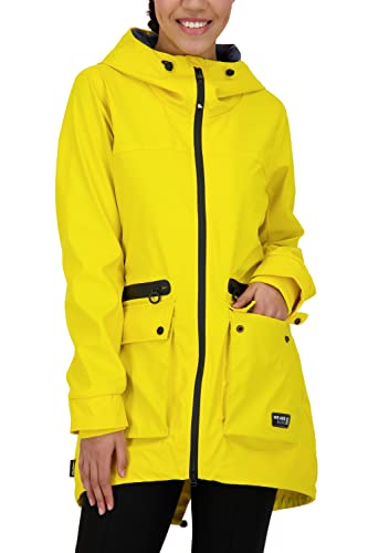 ALIFE and Kickin AudreyAK Raincoat Damen leichte Jacke, Übergangsjacke Citron M von alife & kickin