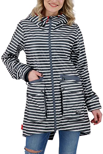 ALIFE and Kickin AudreyAK Raincoat Damen leichte Jacke, Übergangsjacke Marine XS von alife & kickin