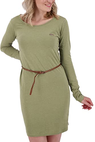 alife & kickin Damen EllinAK A Longsleeve Dress Kleid Damenkleid Freizeitkleid Sommerkleid XS-XXL, dust Melange, L von alife & kickin