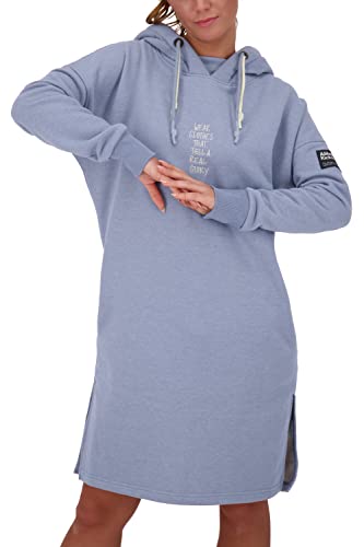 alife & kickin Damen HelenaAK Sweatdress Damenkleid Freizeitkleid Sweatkleid Kleid, Nightblue, S von alife & kickin