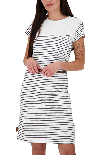 ALIFE and Kickin LeonieAK Dress Damen Sommerkleid, Kleid White L von alife & kickin