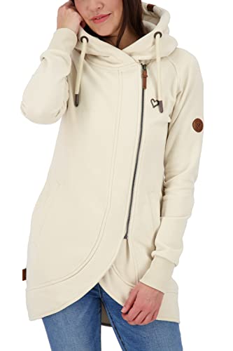 ALIFE and Kickin Maryak C Sweatjacket Damen Kapuzensweatjacke, Sweatjacke Creme S von alife & kickin