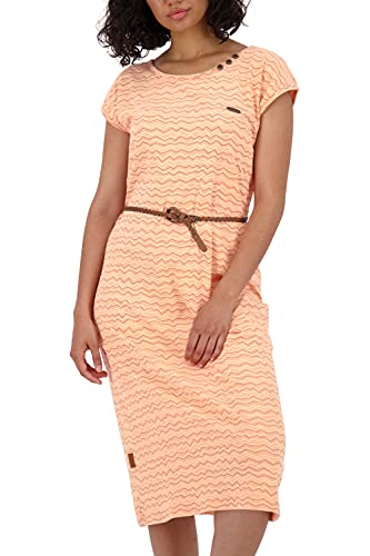 Alife and Kickin Damen MelliAK Kleid, Peach, XL von alife & kickin