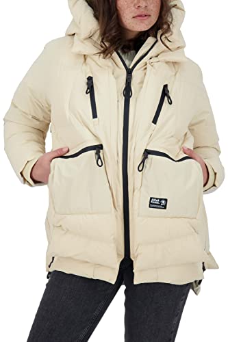 ALIFE and Kickin RachelAK A Coat Damen Winterjacke, gefütterte Jacke Creme L von alife & kickin