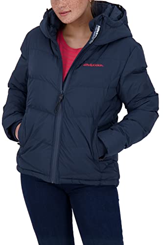alife & kickin and Kickin Damen RaianaAK A Jacket Winterjacke Damenjacke Damenwinterjacke warm gefüttert XS-XXL, Marine, L von alife & kickin