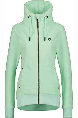 ALIFE and Kickin VivianAK F Sweatjacket Damen Fleecejacke Mint Melange L von alife & kickin