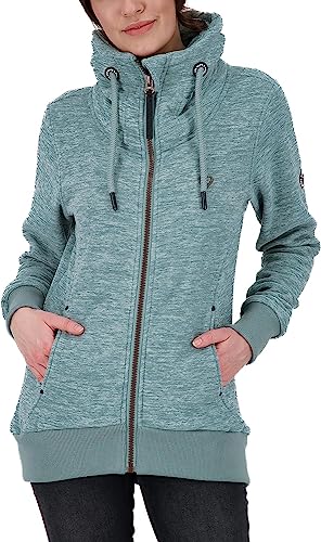 ALIFE and Kickin VivianAK F Sweatjacket Damen Fleecejacke Pacific Melange L von alife & kickin