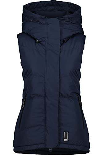 ALIFE AND KICKIN JunisAK A Vest – Warme Damen Weste Gefüttert – Ideal für Kalte Tage – Kuschelig für Herbst & Winter – Perfekt für Outdoor & Freizeit marine XS von alife & kickin