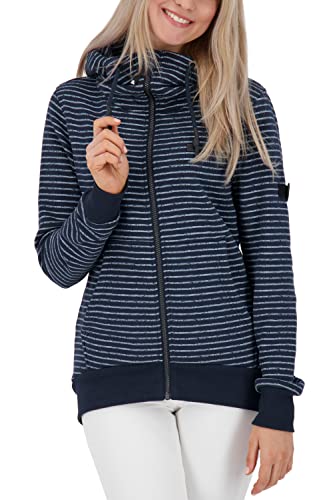 ALIFE and Kickin YasminAK B Sweatjacket – Damen Sweatjacke – Leichte Jacke mit Reißverschluss – Zipper Kapuzenjacke - Perfekt für Übergangszeiten Pearl M von alife & kickin