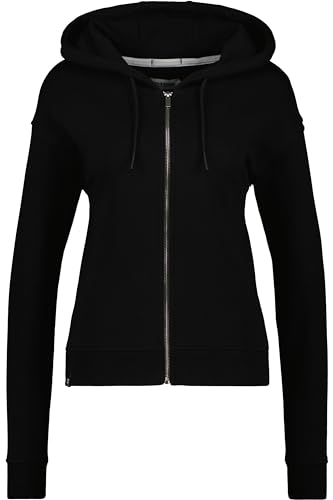 Alife & Kickin ALIFE AND KICKIN RanaAK A Sweat Jacket - Basic Kapuzenjacke Damen, Sweatjacke mit Kapuze Kordeln und Zip, Weiche Hochwertige Sweatqualität Damen Kapuzensweatjacke, Jacke black S von alife & kickin