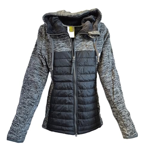 alife & kickin Jacke Parka CharliAK Damen Hybridjacke, Melierte Fleece-Ärmel, Gesteppter Körper, Kapuze, Grau Gr. XL alife & kickin Jacke Parka CharliAK Damen Hybridjacke, Melierte Fleece-Ärmel, Gesteppter Körper, Kapuze, Grau Gr. XL von alife & kickin