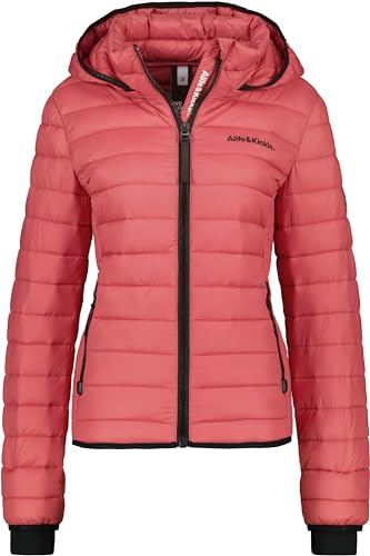 ALIFE AND KICKIN NadjaAK A Puffer Jacket - Übergangsjacke Damen mit Kapuze, leichte Steppjacke in Daunenoptik, Warme Wattierung, Damen Übergangsjacke, Steppjacke astro dust XL von alife & kickin