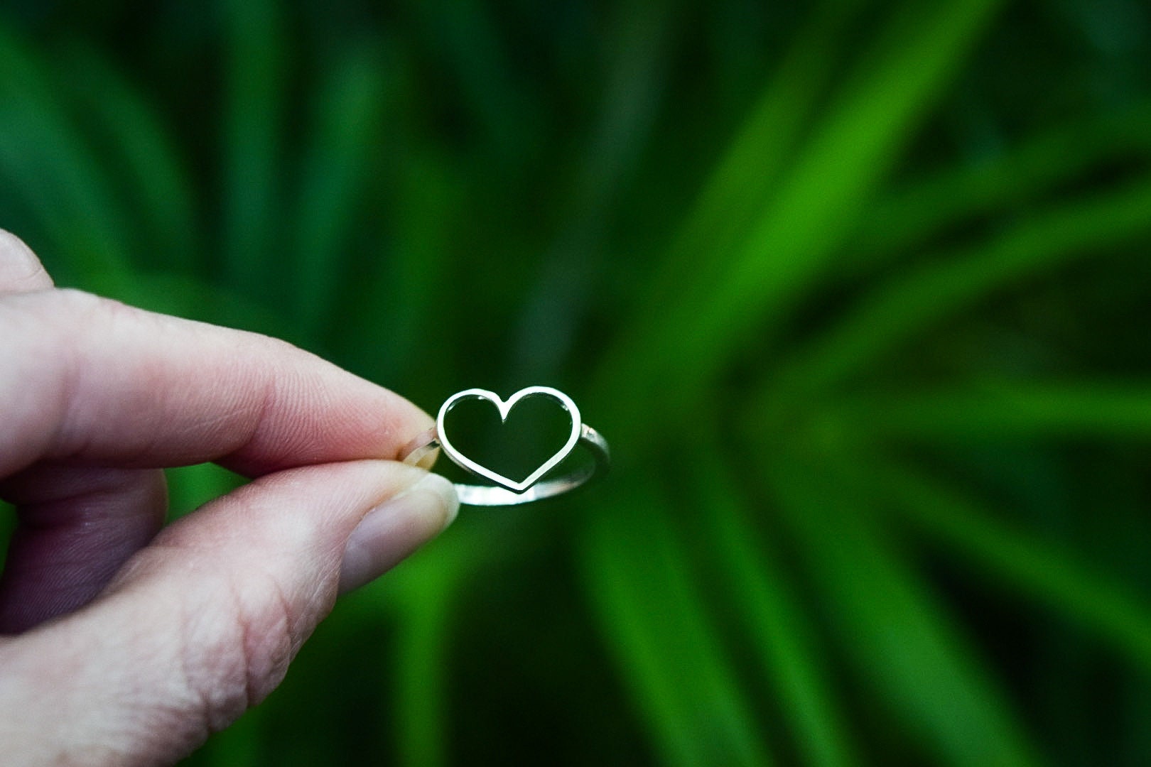 Herz Ring/sterling Silber Offenes von alisonfordmetals