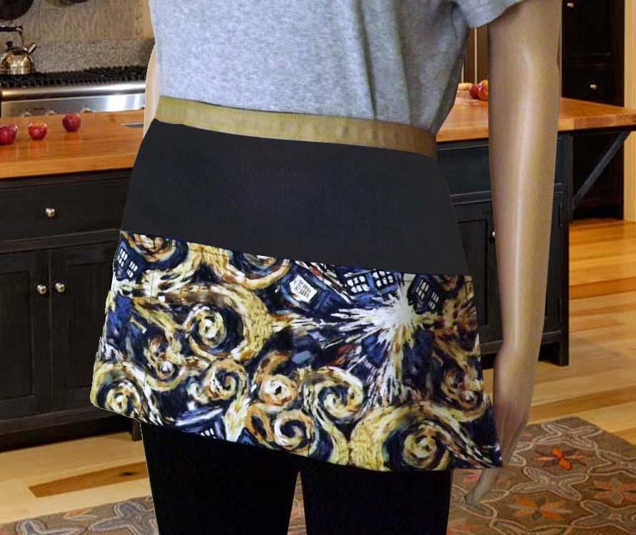Explodierende Tardis Craft Vendor Ernte Tasche Schürze Lizenzstoff Doctor Who von alittlegeekybags