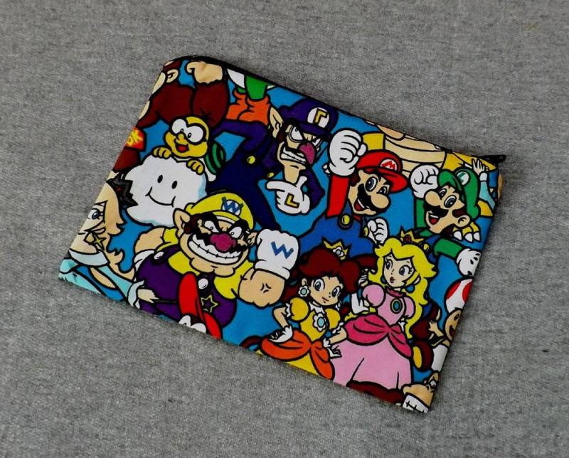 Mario Character Pack Poly Mesh Reißverschluss Beutel Kosmetik Make-Up Tasche von alittlegeekybags