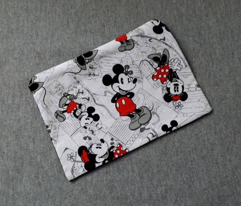 Mickey Minnie Mouse Nachrichten Poly Mesh Reißverschluss Beutel Kosmetik Make-Up Tasche Auf Bestellung Handgefertigt von alittlegeekybags
