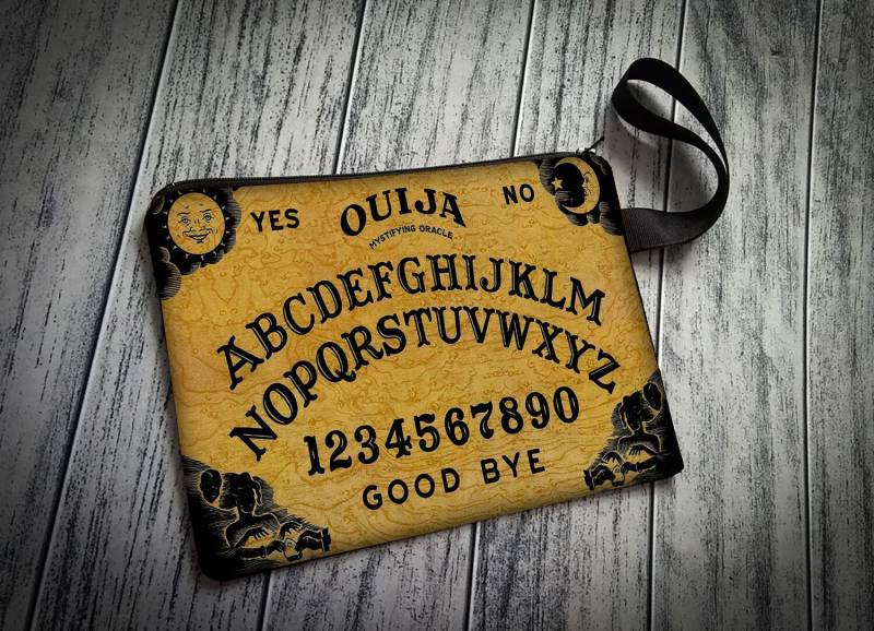 Ouija Armband Clutch Tasche Geldbörse Spirit Board Halloween Handgefertigt Auf Bestellung von alittlegeekybags
