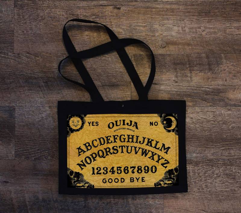 Ouija Wahrsagen Umhängetasche Tote Oder Geldbörse Mit Tasche Markt Strand Laptop Halloween Handgefertigt Auf Bestellung von alittlegeekybags