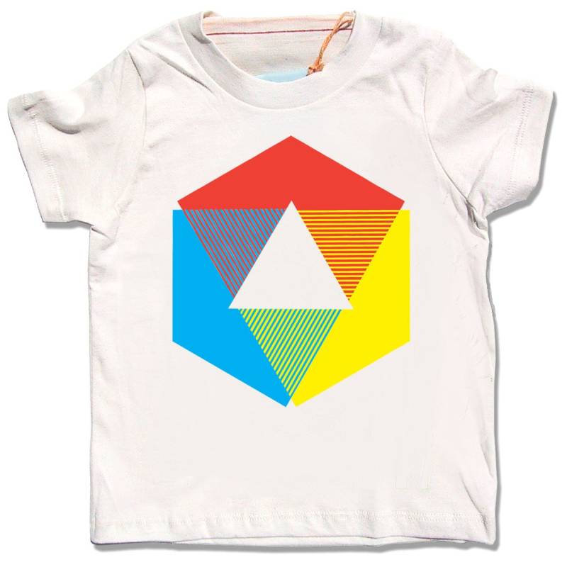 Color Wheel Kinder T-Shirt Bio-Baumwolle, Primärfarben-Design von alittlelark